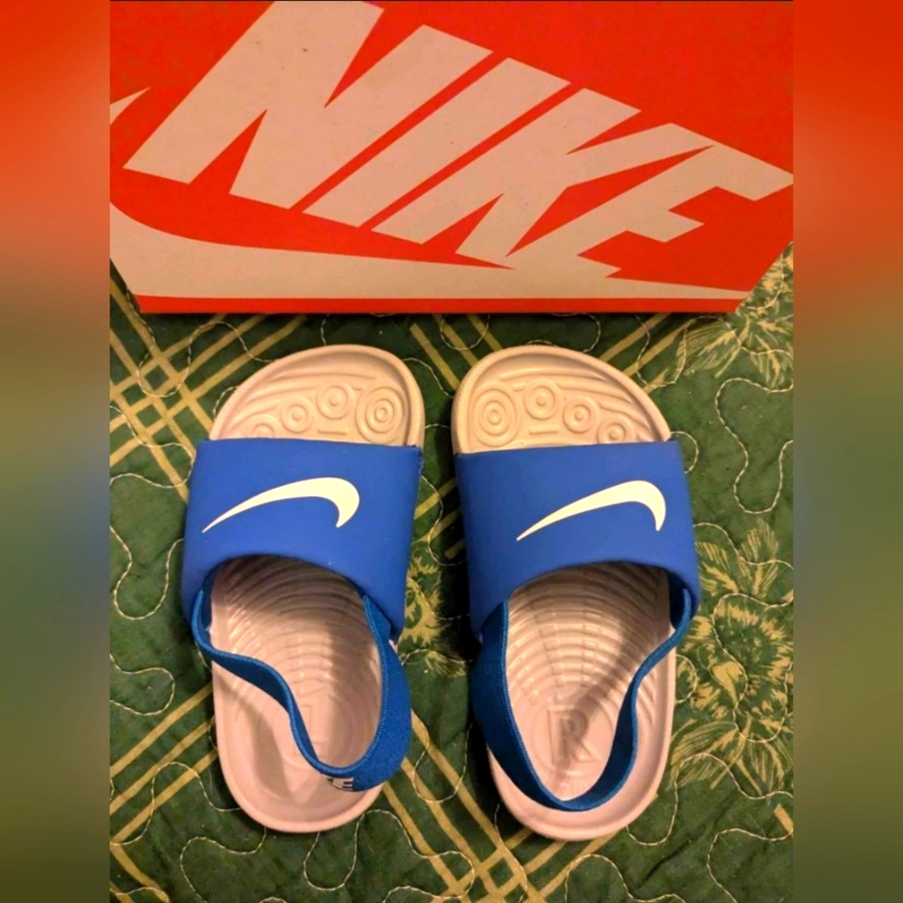 Nike Toddler Kawa Sandal Slide Blue 7c